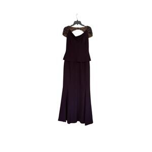 Alexander by Daymor Couture 909 NEW Size 6 Formal Evening Gown Aubergine Wine